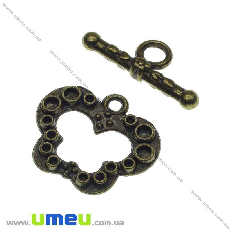 

Тогл Бабочка, Античная бронза, 20х16 мм, 1 шт (ZAM-013526)