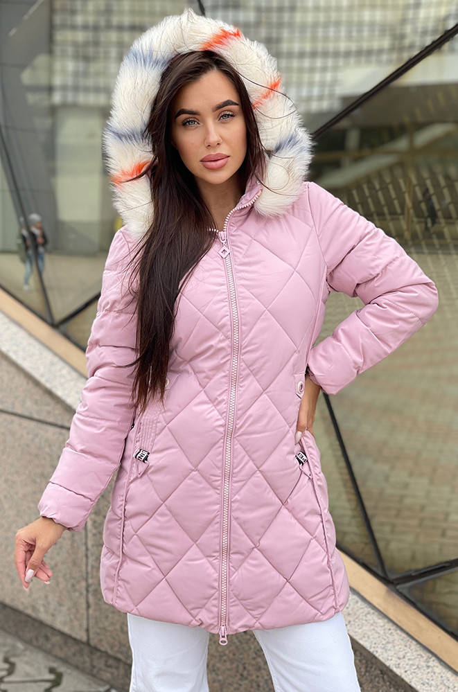 

Пуховик женский пудра 137605M