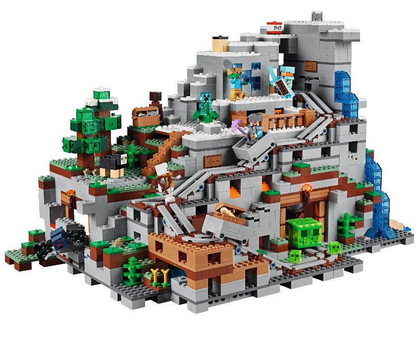 

Конструктор 10735 Minecraft "Горная пещера" Майнкрафт 2886 деталей., Разные цвета
