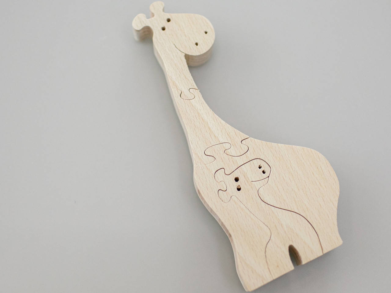 

Эко-Пазлы из дерева. Жирафа. 15х6см