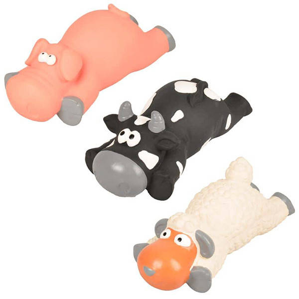 

Flamingo Sheep/Pig/Cow ФЛАМИНГО ОВЦА/ ПОРОСЕНОК/ КОРОВА латексная игрушка с пищалкой для собак