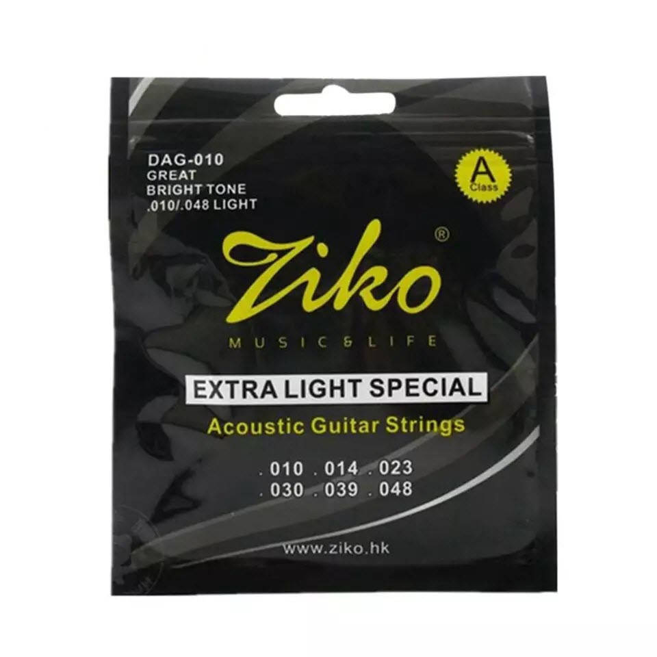 

Струны латунные для акустической классической гитары Ziko 10-48