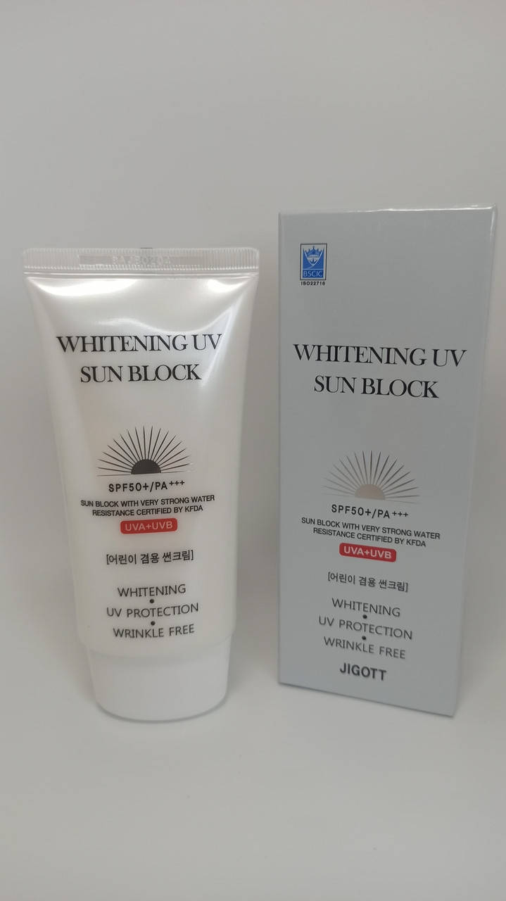 

Осветляющий солнцезащитный крем Jigott Whitening Uv Sun Block Cream SPF50+ PA+++