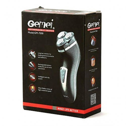 

Бритва аккумуляторная роторная GEMEI GM-7500