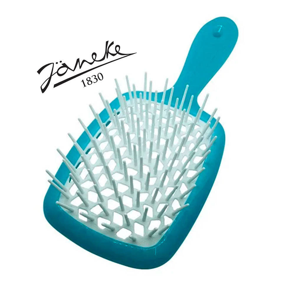 

Расческа для волос темнозеленая с белым Janeke Superbrush, Белый