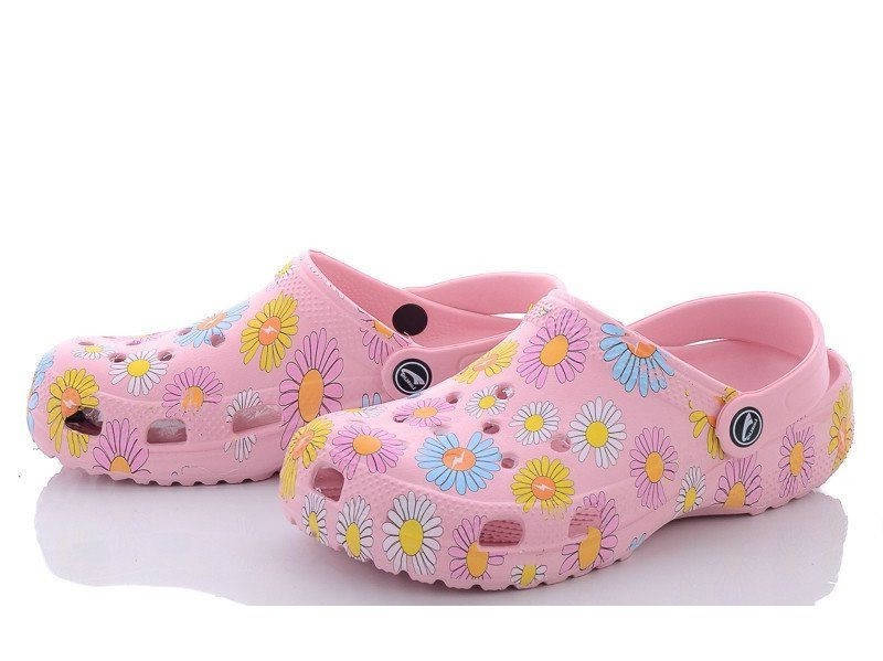 

Сабо женские Luck Crocs Кроксы с рисунком (Розовые) 41, Розовый