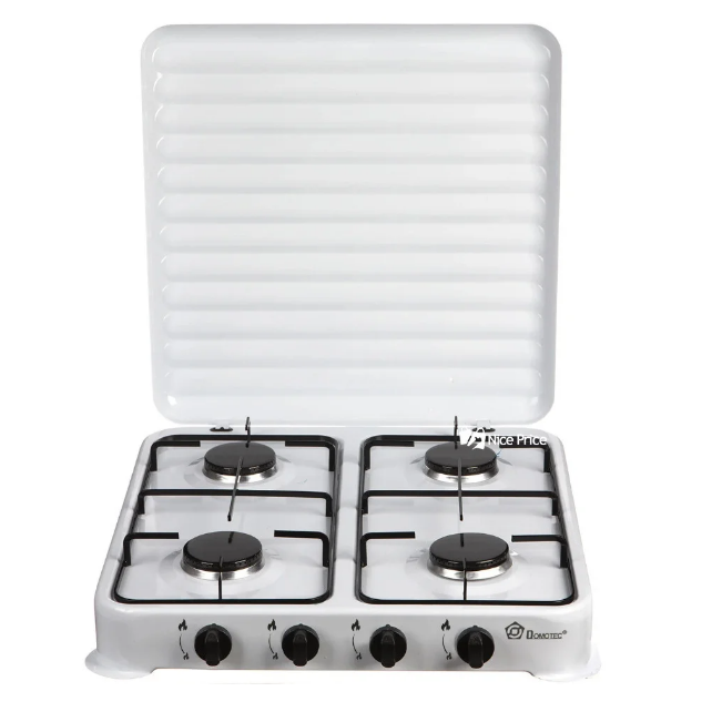 

Настольный газовый таганок плита Domotec MS 6604 на 4 конфорки White, отличный товар