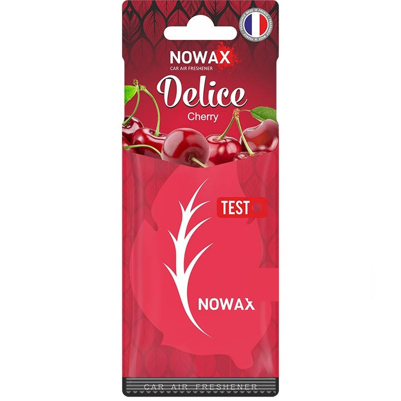 

Ароматизатор повітря целюлозний Nowax серія Delice - Cherry (50шт/уп)