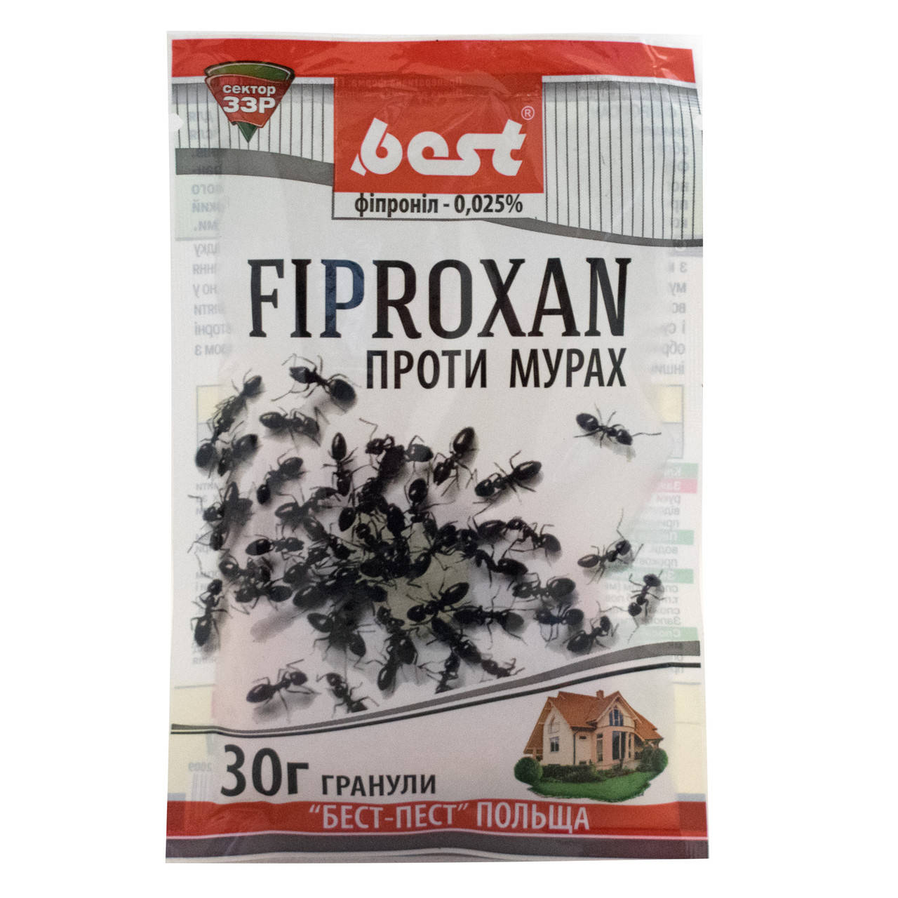 

Гранулы от муравьев Фипроксан 30 г Best-pest