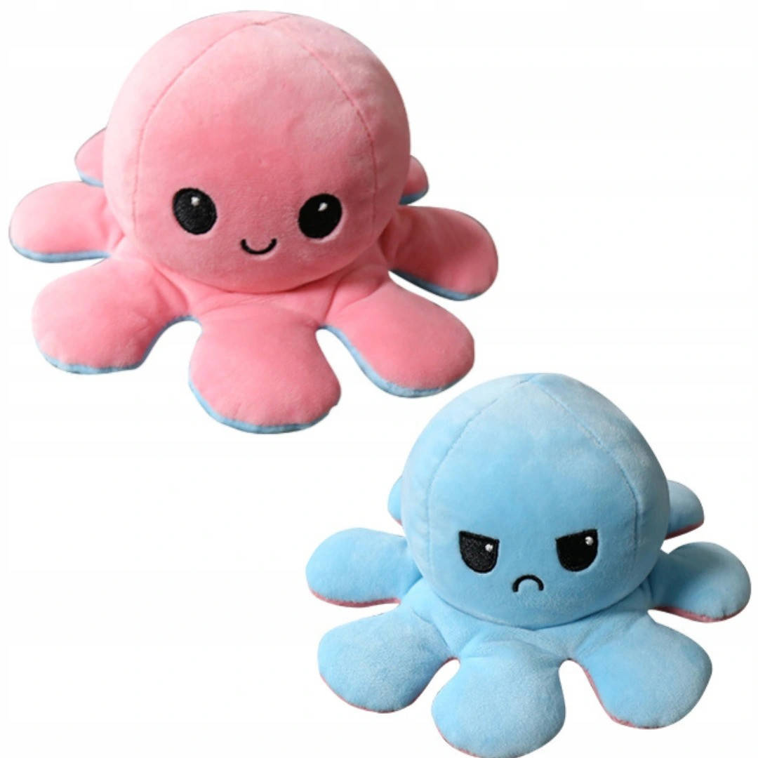 

Игрушка Осьминог двусторонняя (мягкая игрушка осьминог настроение)