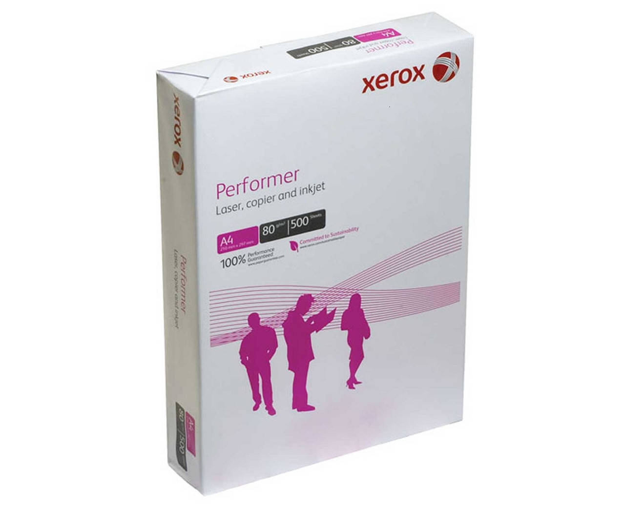 

Бумага А4 Xerox Performer 80 г/м2, 500 л.п. для принтера , ксерокса., Белый