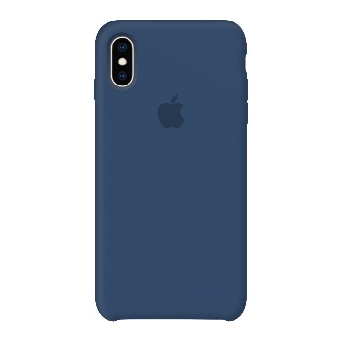 

Силиконовый чехол Silicone Case Blue cobalt для iPhone X/XS, Черный