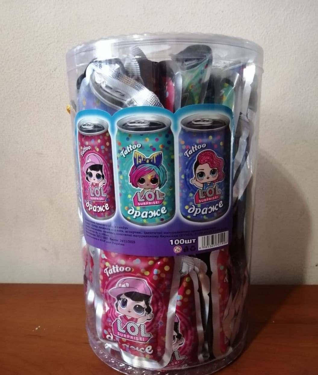 

Шипучка "Сода канди Lol"(100шт.)