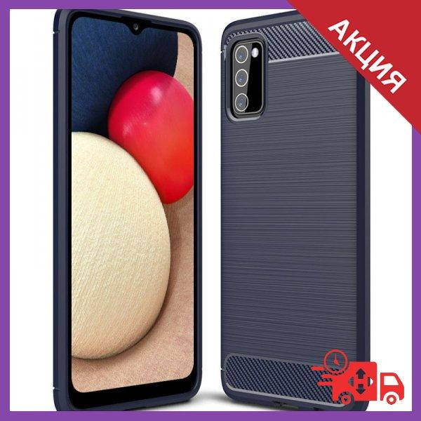 

Противоударный чехол на Samsung Galaxy A02s / Самсунг Гелекси А02С, Синий