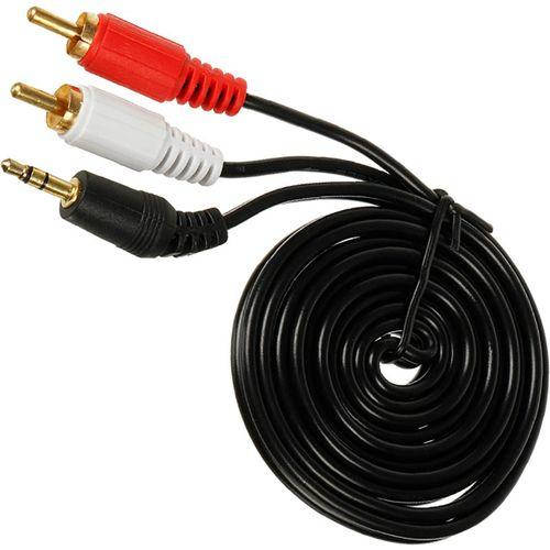 

Кабель AUX 2 RCA (тюльпан) на 3.5 Jack 2 pin 1,5м