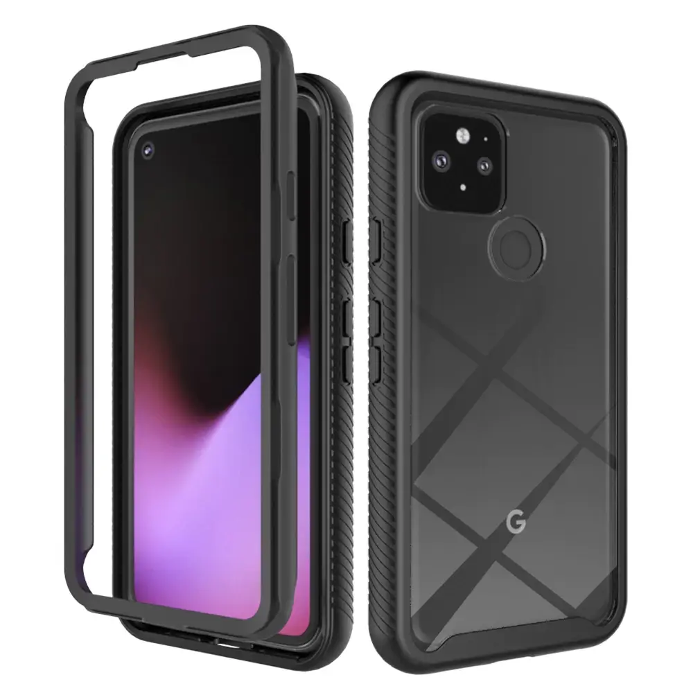 

Противоударный чехол для Google Pixel 5 ударопрочный бампер, Черный
