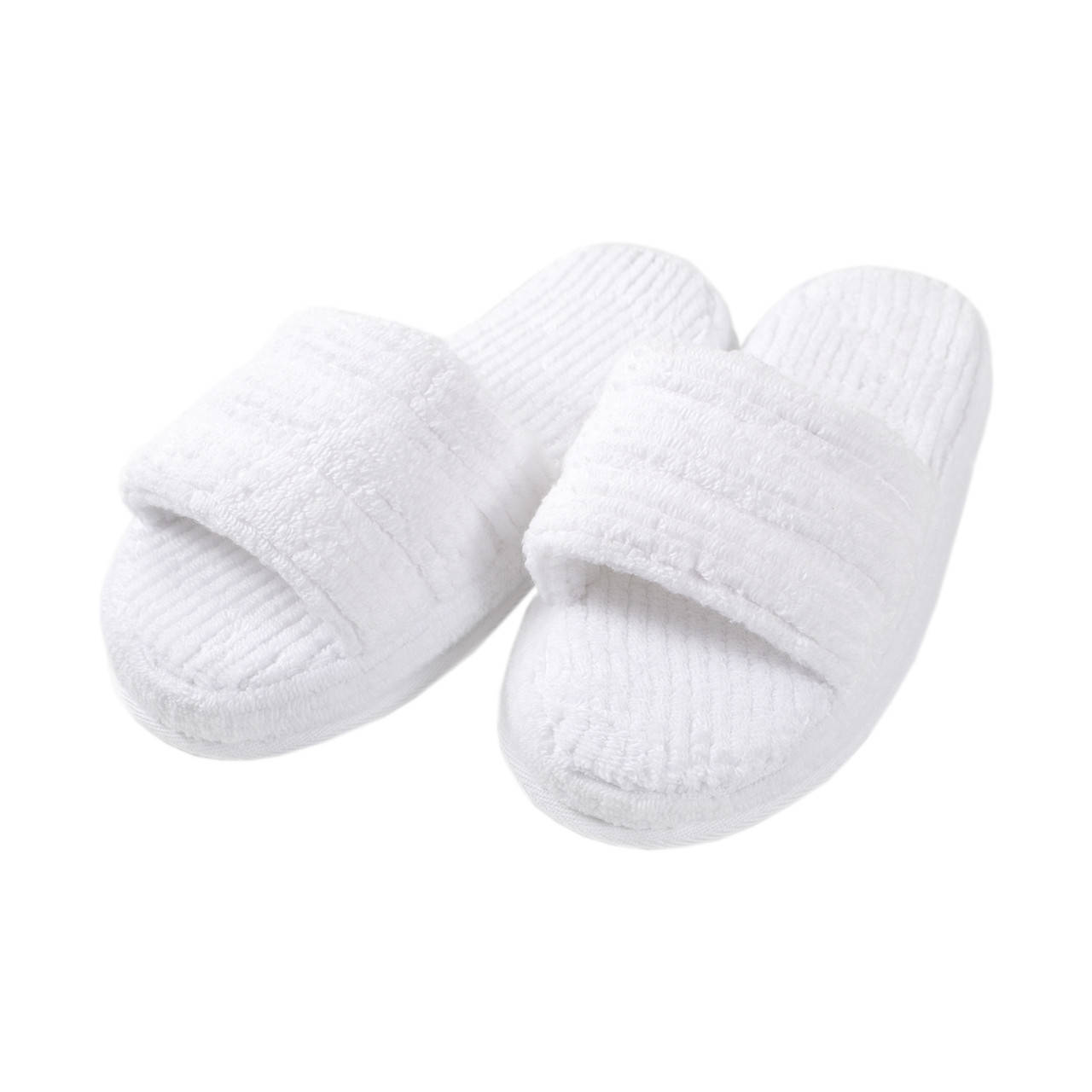 

Тапочки махровые Lotus Home - Bold white L, Белый