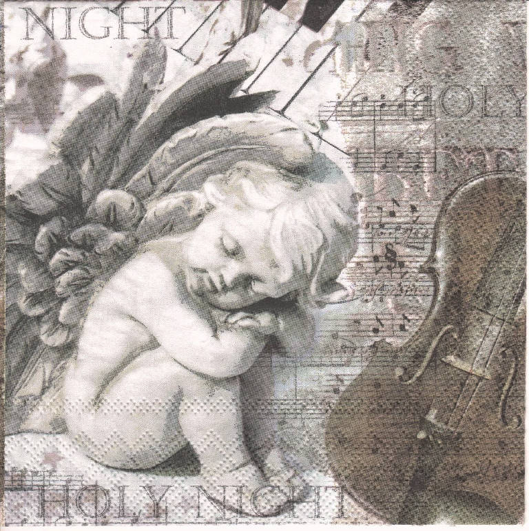 

Салфетки для декупажа "Спящий ангел" 33*33 см №393