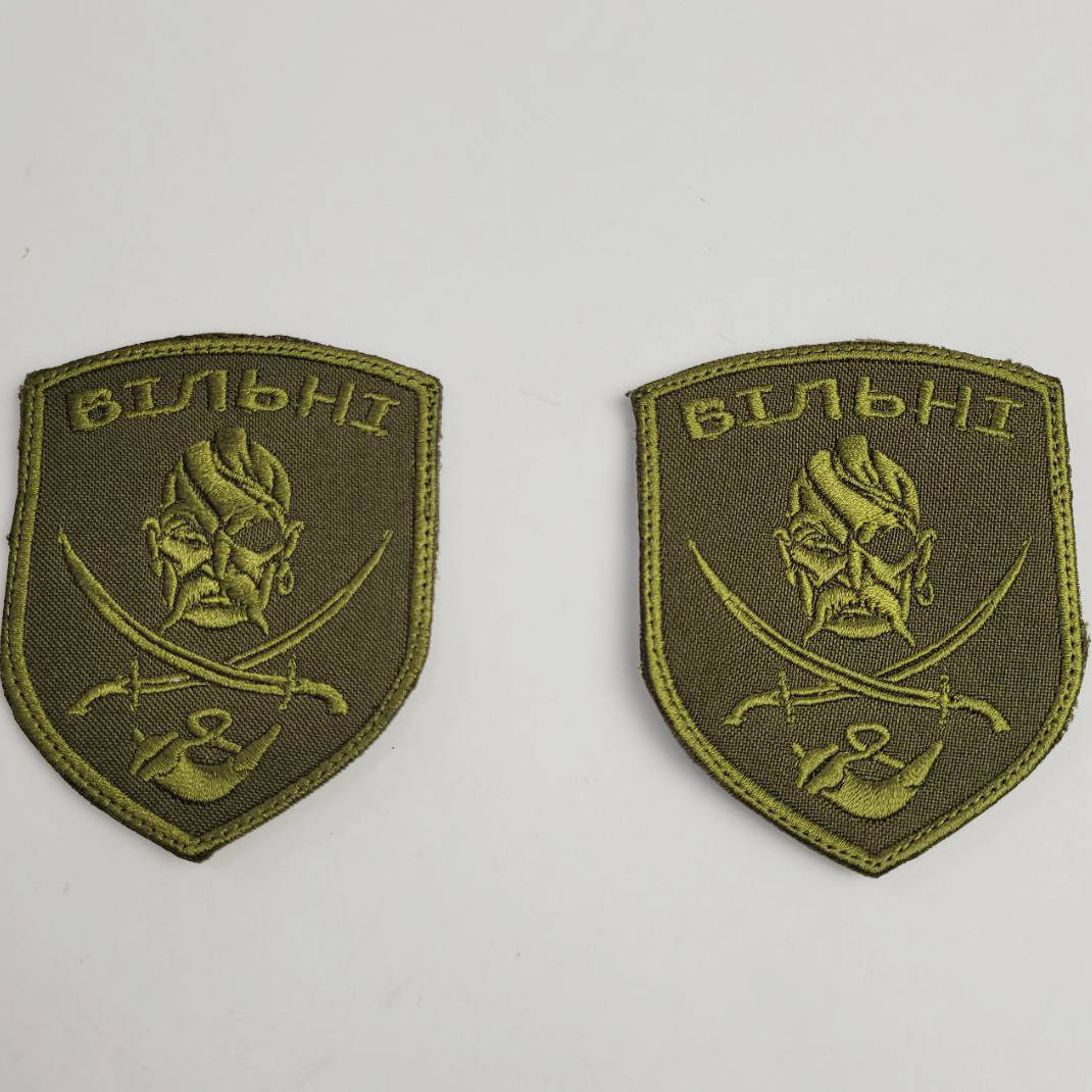 

Шеврон Вольные, на липучке, ткань саржа, армейский военный шеврон