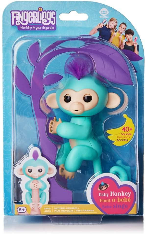 

WowWee Fingerlings Interactive Monkey Оригинал Интерактивная обезьянка мятная, Синий