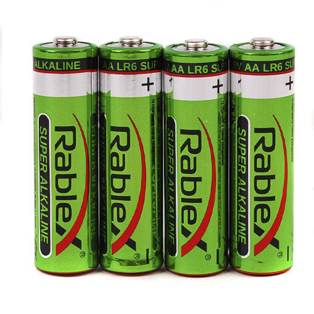 

Батарейка RABLEX Alkaline AA LR6 4/40/1200шт (техпак)