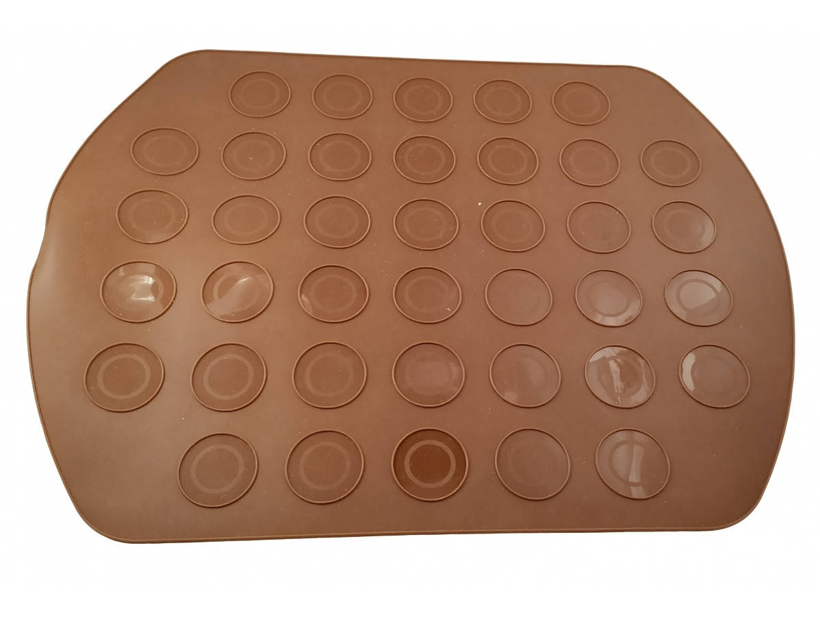 

Силиконовый коврик для выпечки "Macarons" двухсторонний (цвет в ассортименте)