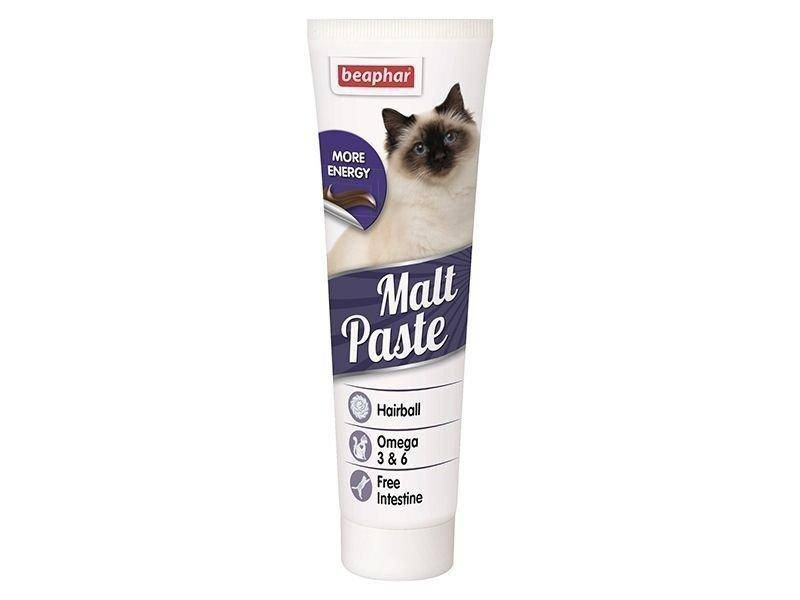 

Малт паста (Malt Paste) для кошек для выведения шерсти из желудка 100 г Beaphar