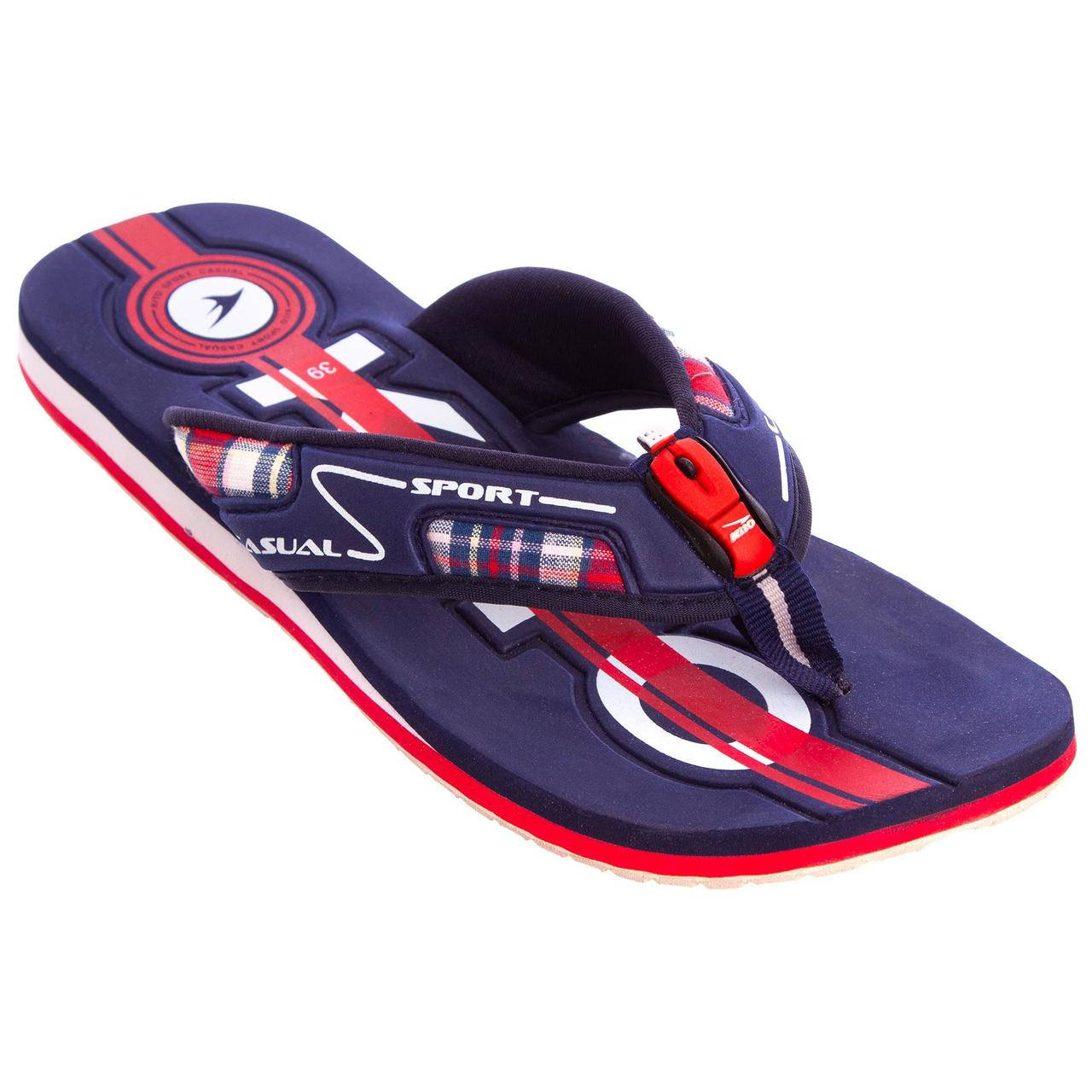 

Вьетнамки подростковые KITO KWE710-NAVY размер 36-39 темно-синий-красный