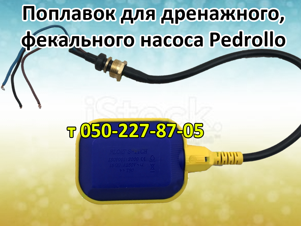 

Поплавок для дренажного, фекального насоса Pedrollo