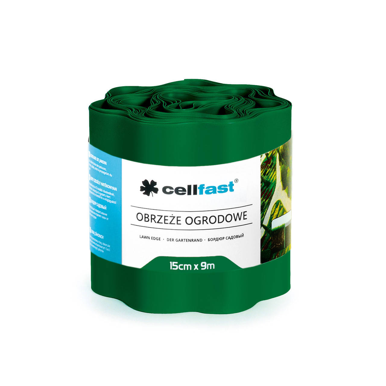 

Садовый газонный бордюр Целфаст Cellfast 15x900см 30-022 темно зеленый