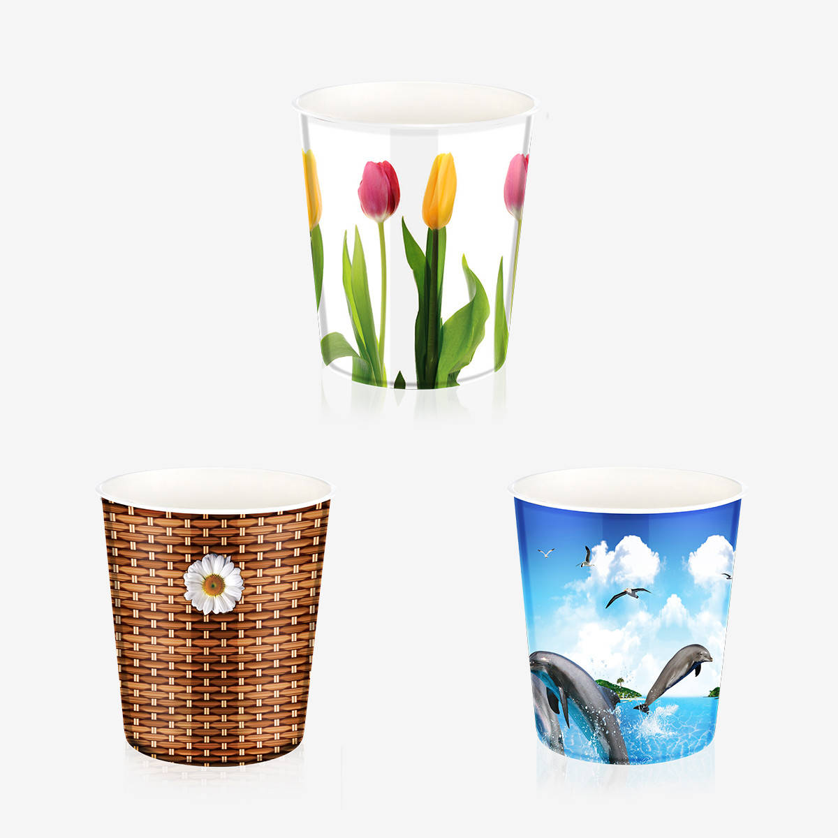 

Корзина для ванной комнаты Декор CK-515, 6,8 л. Irak plastik, Турция