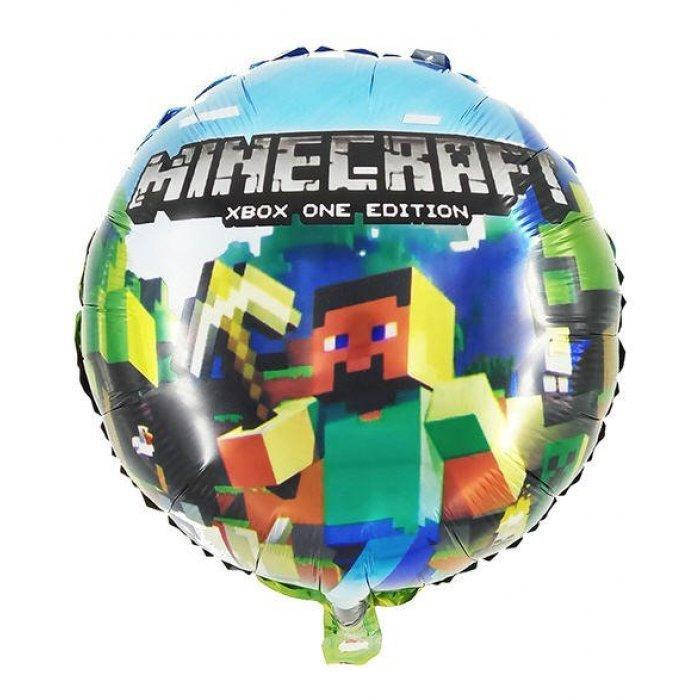 

Шар фольгированный "Minecraft" Майнкрафт. Размер 45 см, Разные цвета