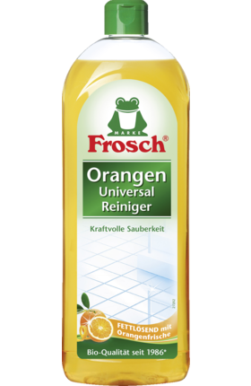 

Фрош - натуральное очищающее средство для всех видов поверхностей Frosch Universal Reiniger Orange 750 мл