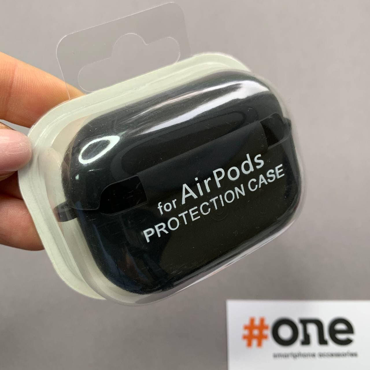 

Чехол для AirPods Pro с микрофиброй с карабином плотный чехол для наушников аир подст про черный LCN