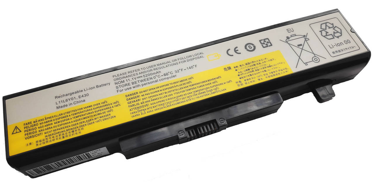 

Lenovo 5200mAh 10,8В-11,1В l11s6y01, l11l6y01, ideapad z580, l11m6y01,, Черный