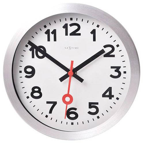 

Часы настенные "Station Number" белые Ø19 см