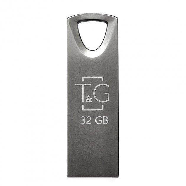 

USB 2.0 флэш накопитель 32GB T&G Metall Series 117 (TG117BK-32G) металл серый новый