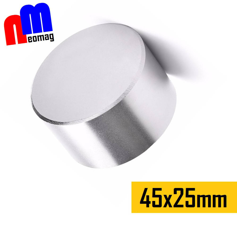 

Неодимовый магнит польский 45*25, 85кг, N42,универсальный