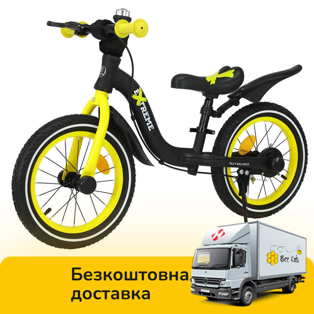 

Детский беговел 14 дюймов BALANCE TILLY Extreme T-212524 Yellow Желтый