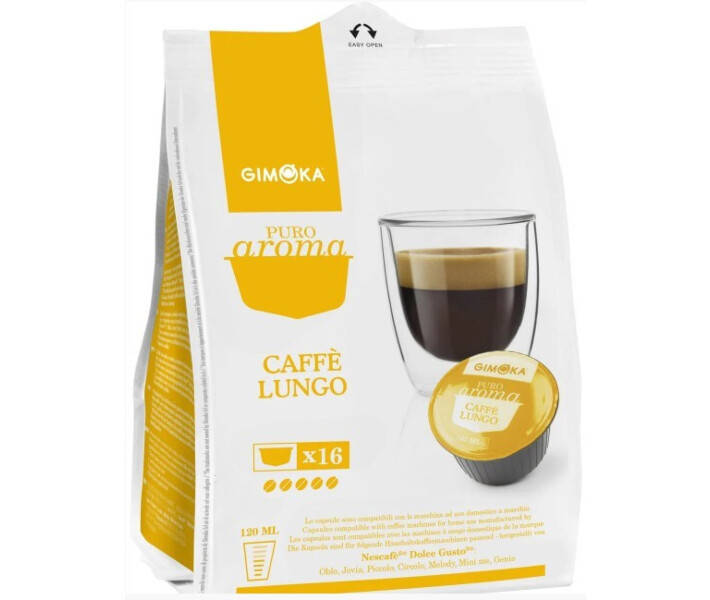 

Кофе в капсулах Dolce Gusto (Nescafe) Gimoka Lungo 16 шт.