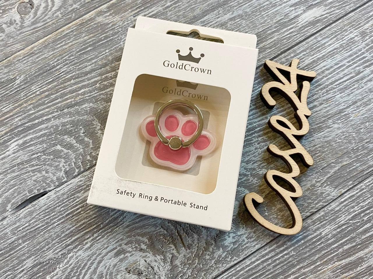 

Ring кольцо-держатель для телефонов и планшетов Лапки (4 вида) розовый