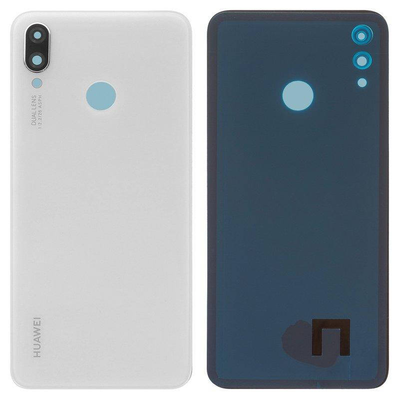 

Задня панель корпуса для Huawei Nova 3i, P Smart Plus, біла, із склом камери