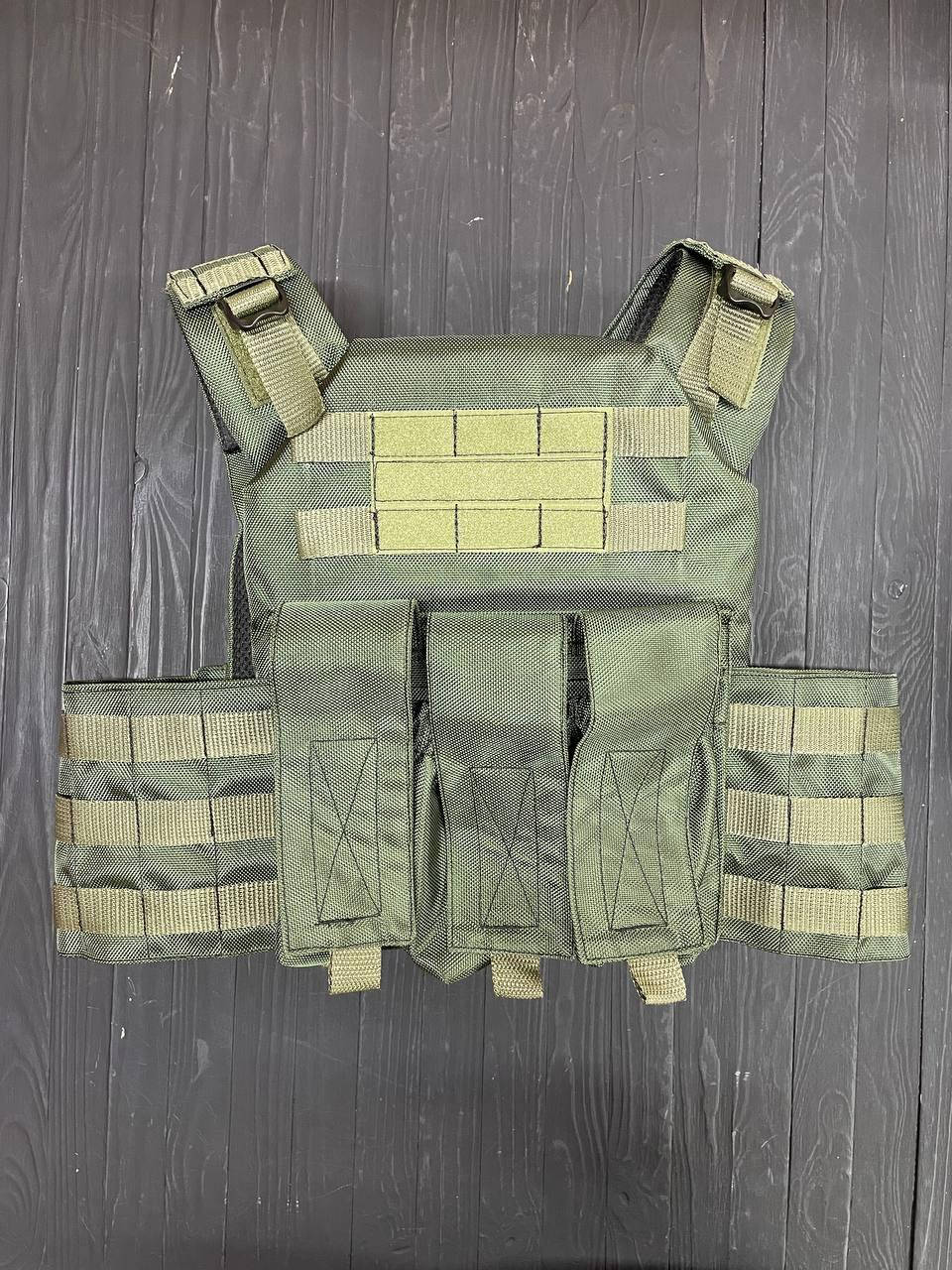 

Плитоноска с подсумками, тактический жилет, разгрузка Темно-Зелёный Хаки