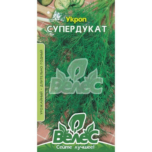 

Семена укропа Супердукат 20г ТМ ВЕЛЕС