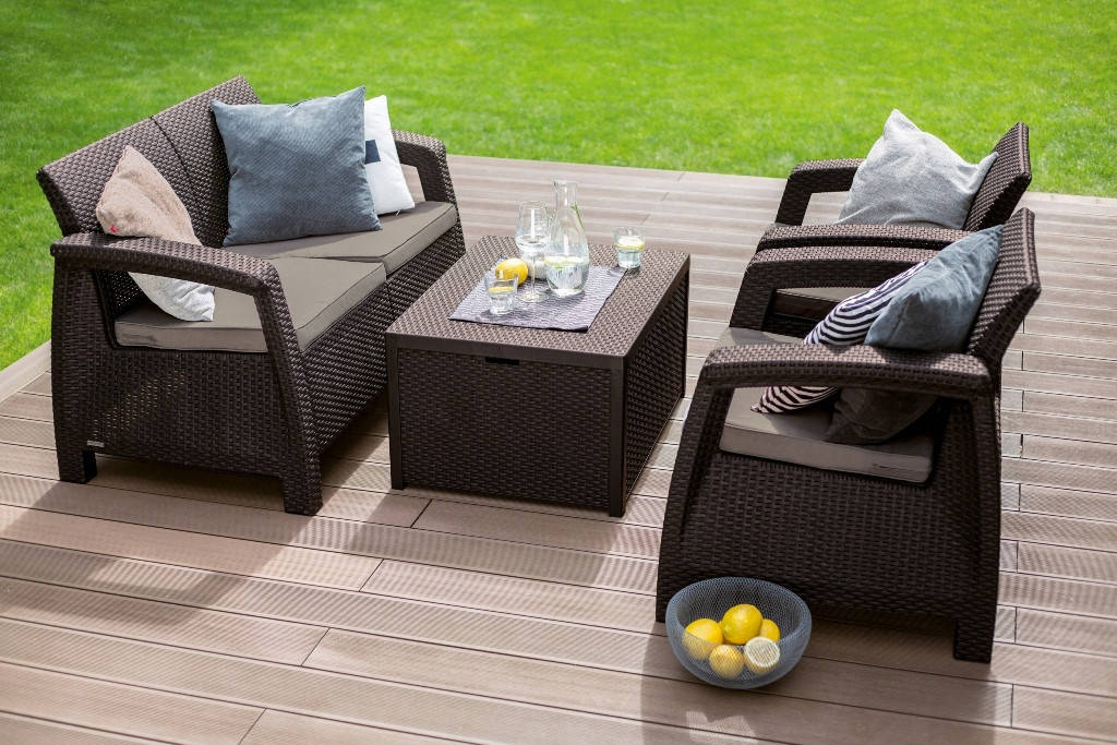 

Комплект мебели для террасы CORFU BOX set Коричневый