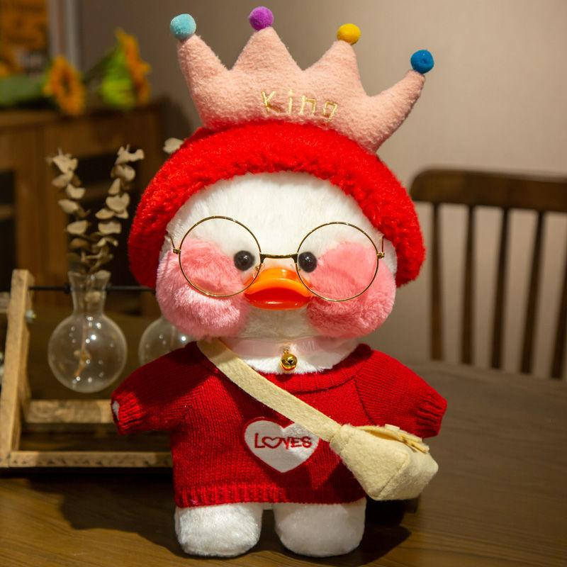 

Оригинальная Уточка Лалафанфан Cafe Mimi (Lalafanfan), утка мягкая игрушка (k_7019)