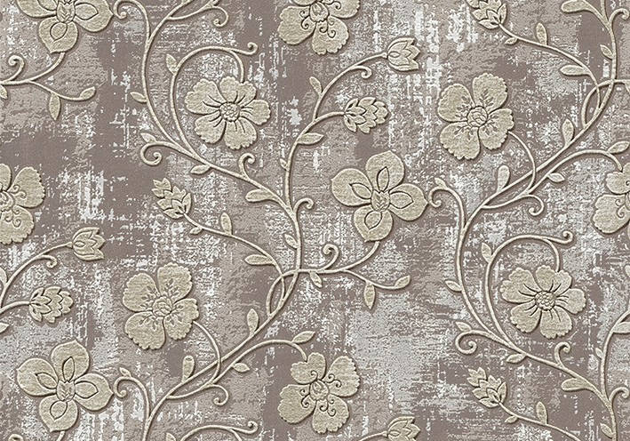 

Обои цветы рельефные, Коричневые обои в гостиную зал LS Лиана ВКП2-1177 (0,53х10.05 м), Кофе с молоком