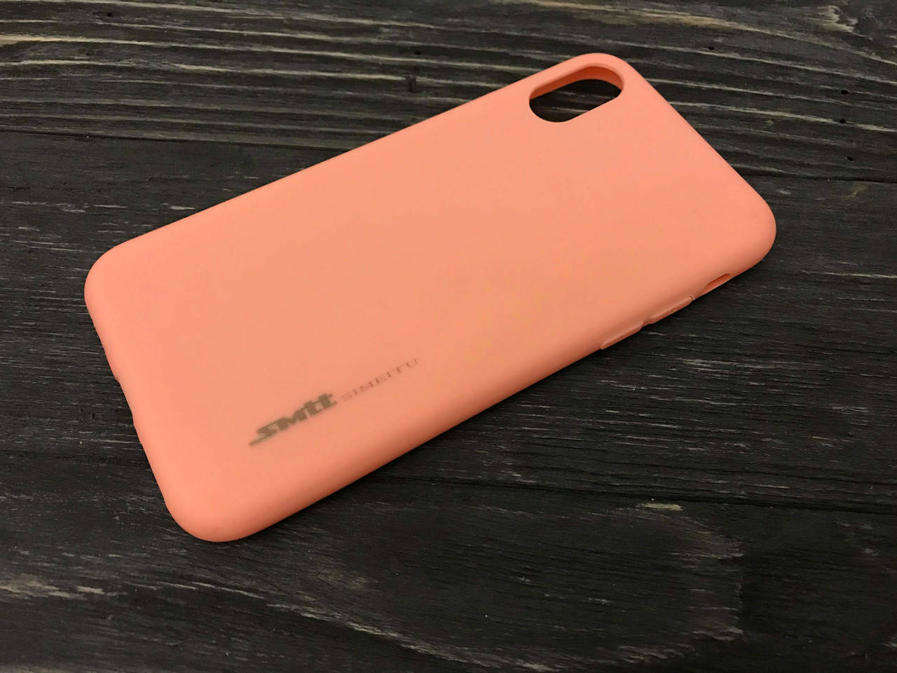 

TPU чехол Smitt накладка бампер для Apple iPhone X (4 цвета) розовый
