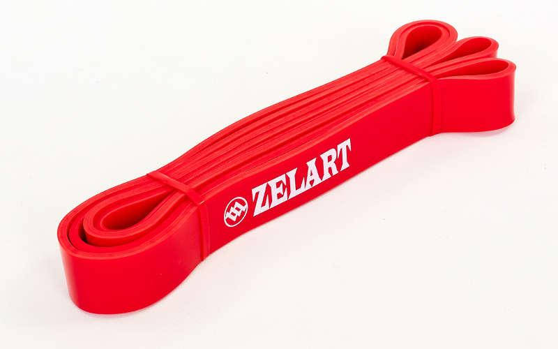 

Эспандер ленточный Zelart 2000х29х4,5 S красный, резинка для фитнеса