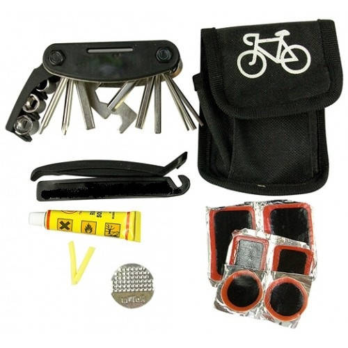 

Ремкомплект Soldier для велосипеда в чехле ремнабор латки бортировки мультитул вело